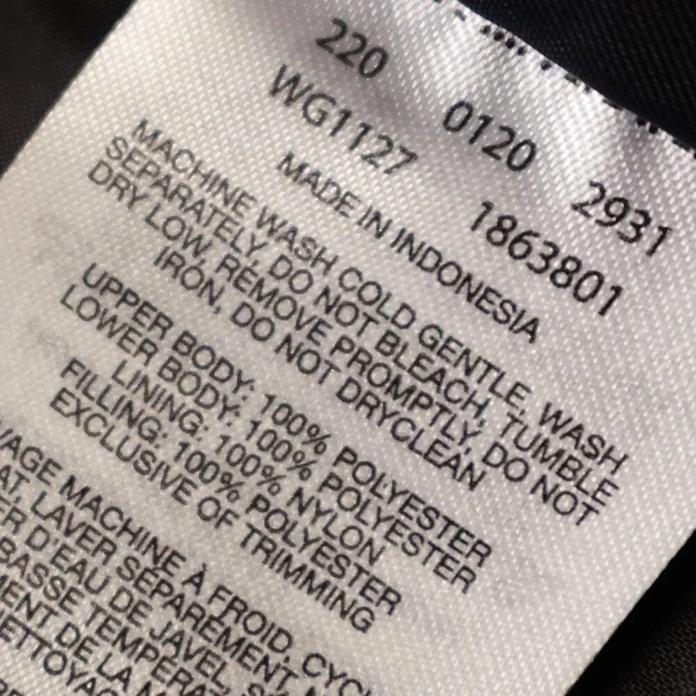Columbia Puffer Jacket Girls XL‎ Black Hooded Quilted Winter Coat